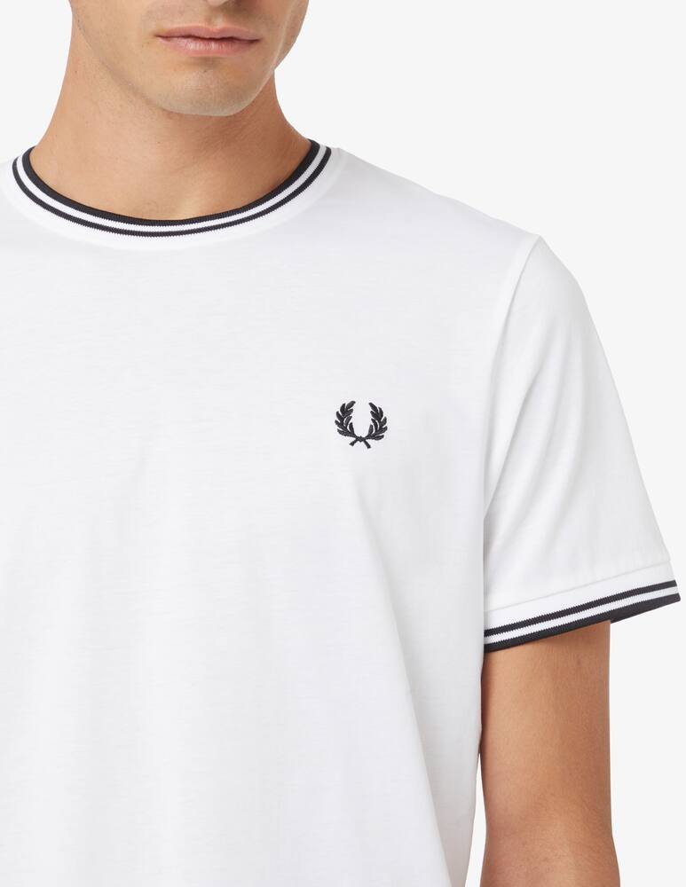 rinascente Fred Perry Maglietta basic profili - bianco