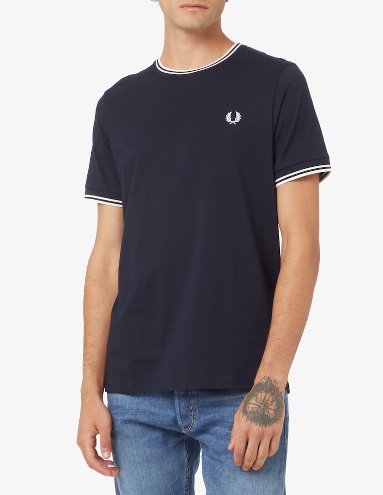 Fred Perry Basic profiles t-shirt - navy - picture 1 Fred Perry Basic profiles t-shirt - navy - picture 1