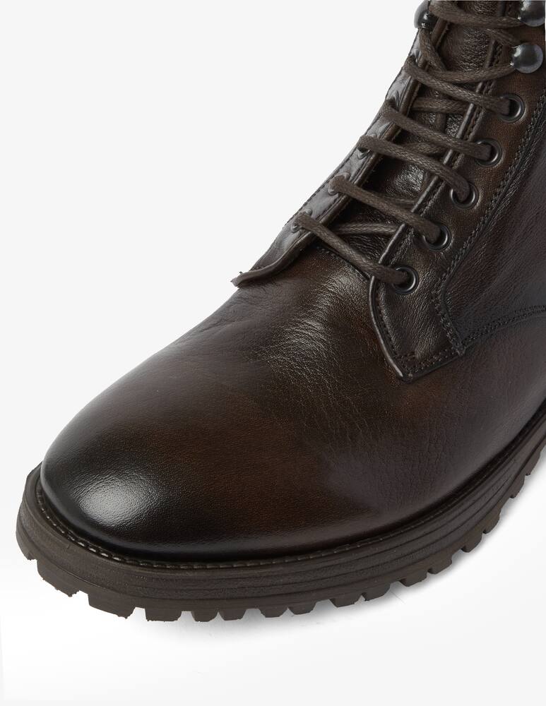 rinascente Sturlini Stivaletti stringati in pelle - Marrone