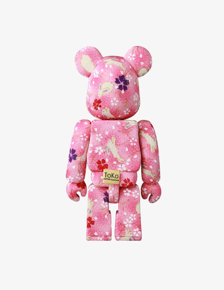 Medicom Toy Bearbrick Kimekomi Rabbits Cherry Blossoms - immagine 2