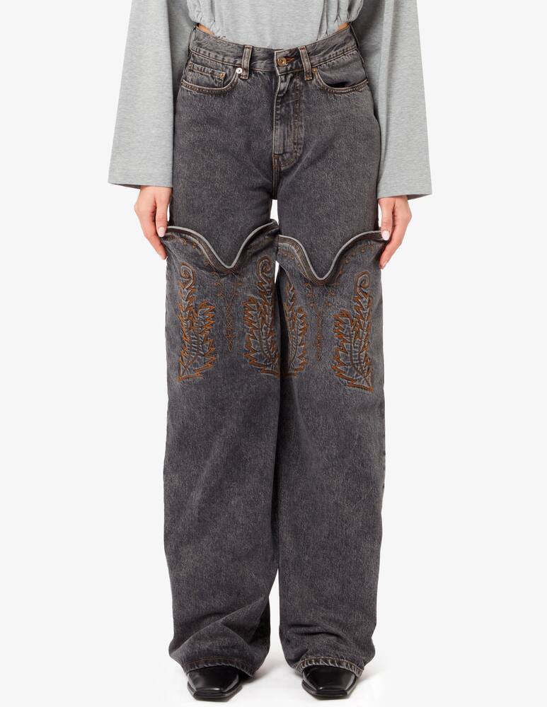 Y/Project Evergreen maxi cowboy cuff jeans - picture 1 Y/Project Evergreen maxi cowboy cuff jeans - picture 1