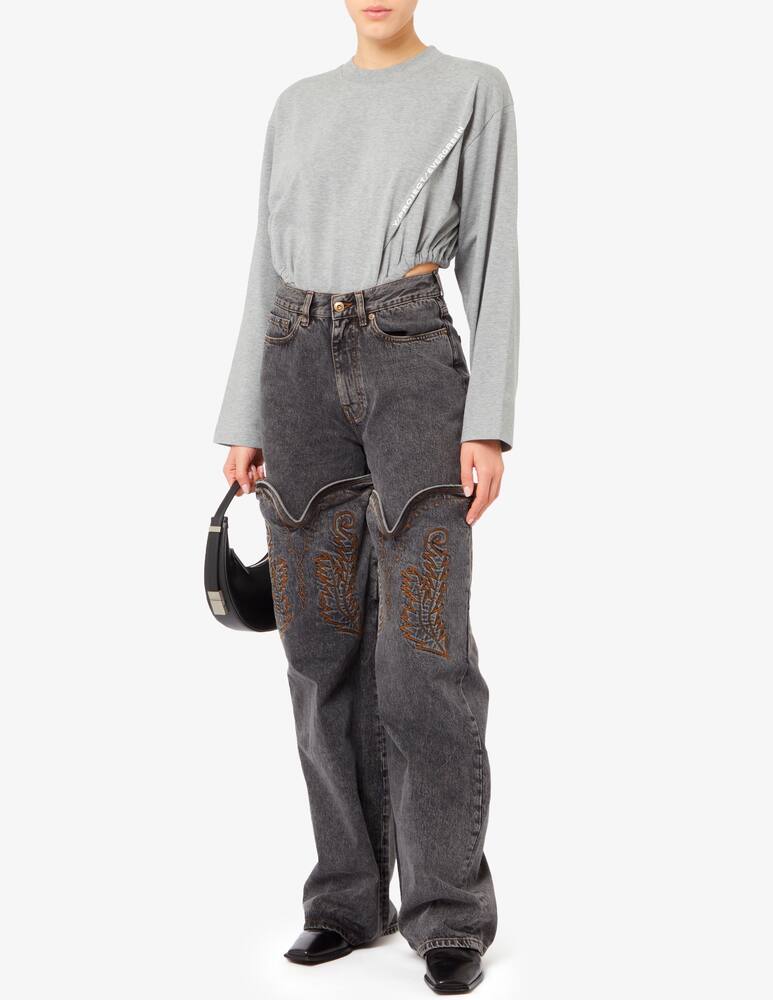 rinascente Y/Project Evergreen maxi cowboy cuff jeans