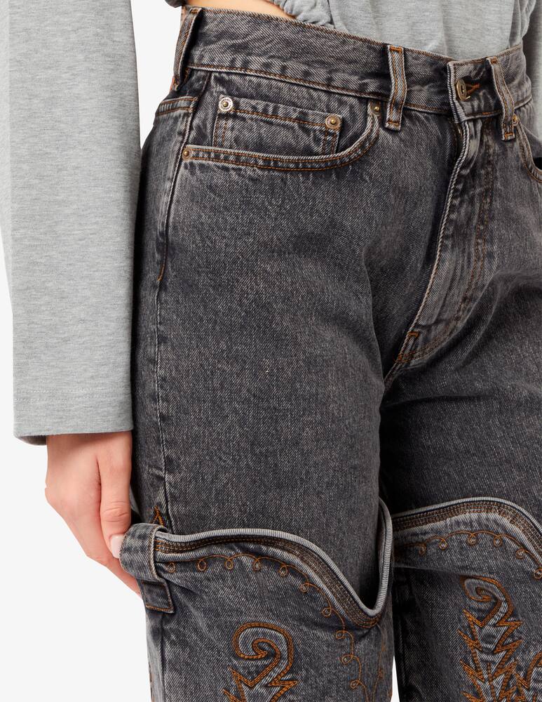 rinascente Y/Project Evergreen maxi cowboy cuff jeans