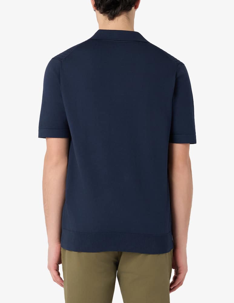 Sartoria Italiana Polo v-neck treccina knit - picture 3 Sartoria Italiana Polo v-neck treccina knit - picture 3