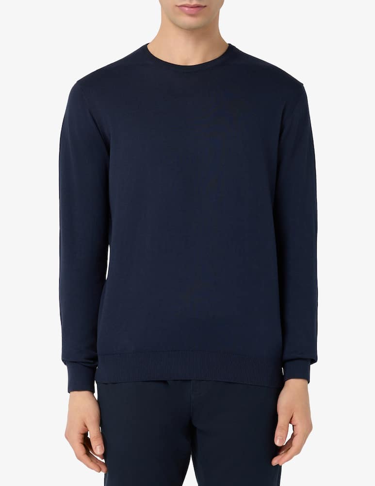 Sartoria Italiana Pima cotton crewneck jumper - picture 1 Sartoria Italiana Pima cotton crewneck jumper - picture 1