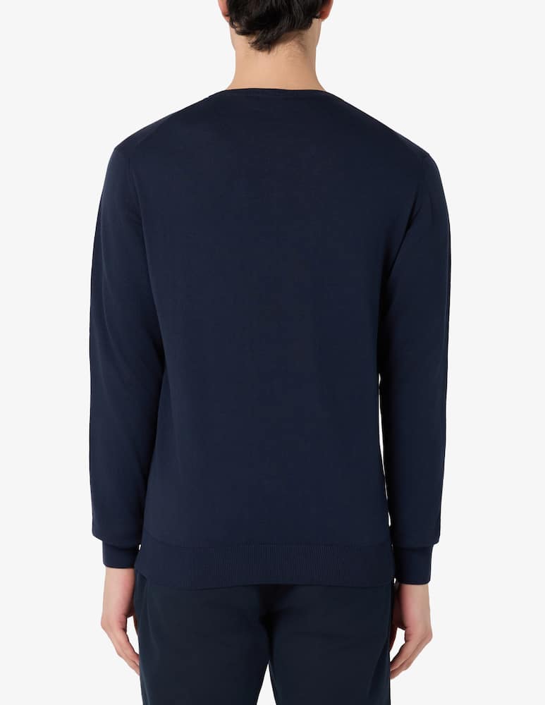 Sartoria Italiana Pima cotton crewneck jumper - picture 3 Sartoria Italiana Pima cotton crewneck jumper - picture 3