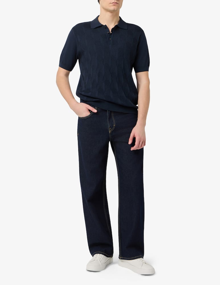 rinascente Sartoria Italiana Textured knit polo shirt