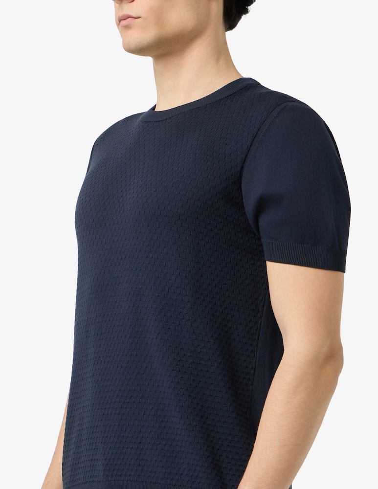 Sartoria Italiana Maglia punto onda 3D in cotone - immagine 4 Sartoria Italiana Maglia punto onda 3D in cotone - immagine 4