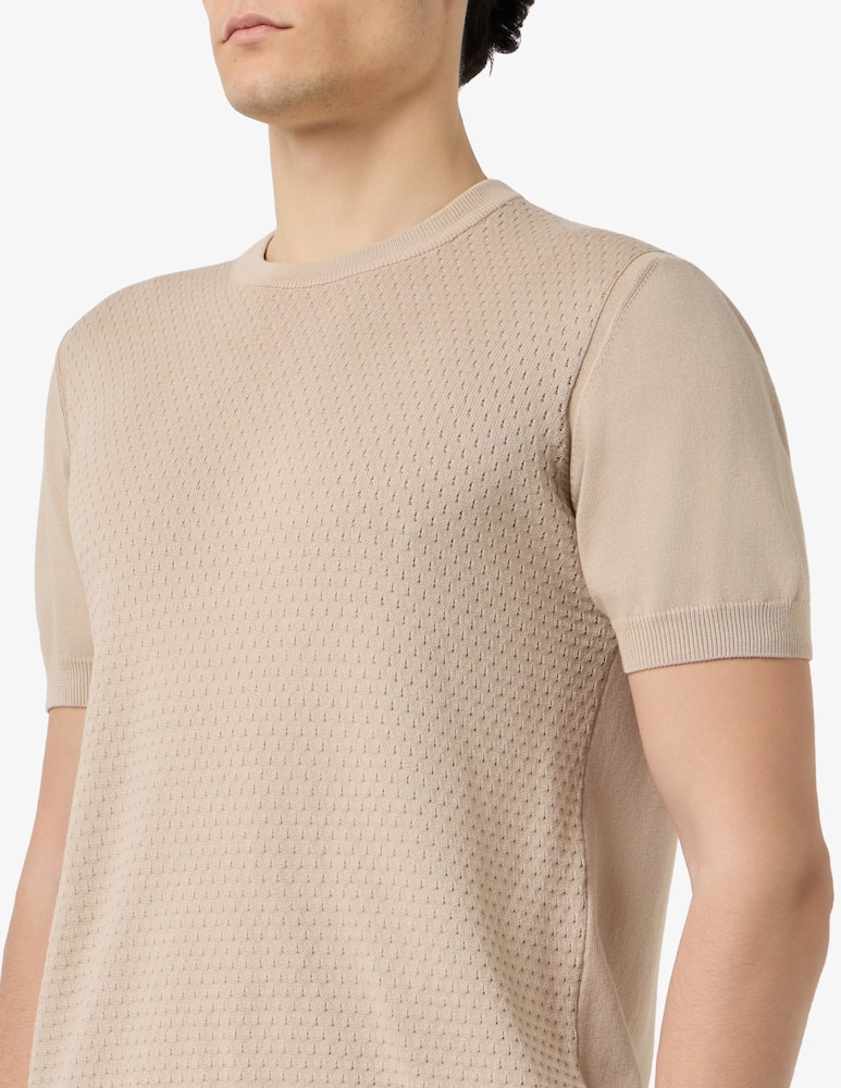 Sartoria Italiana Textured knit t-shirt - picture 4 Sartoria Italiana Textured knit t-shirt - picture 4