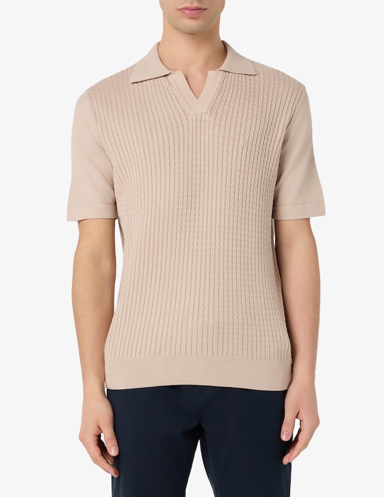 rinascente Sartoria Italiana Polo scollo a V intrecciata