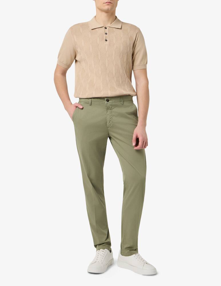 rinascente Sartoria Italiana Wave knit polo shirt