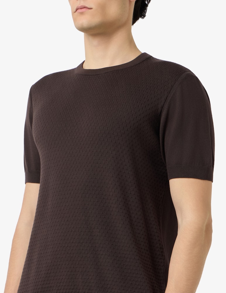 Sartoria Italiana Textured knit t-shirt - picture 4 Sartoria Italiana Textured knit t-shirt - picture 4