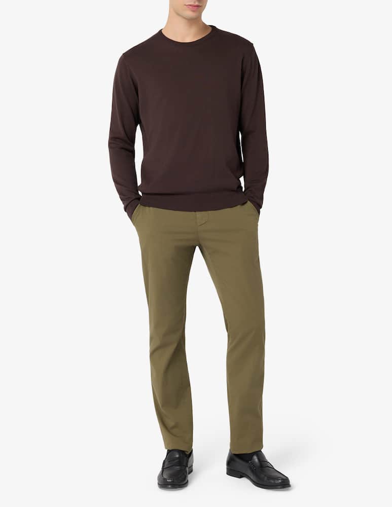Sartoria Italiana Pima cotton crewneck jumper - picture 2 Sartoria Italiana Pima cotton crewneck jumper - picture 2