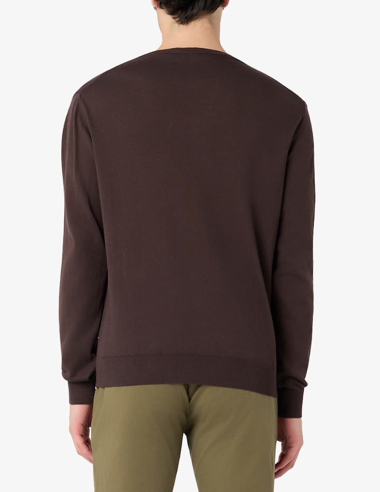 Sartoria Italiana Pima cotton crewneck jumper - picture 3 Sartoria Italiana Pima cotton crewneck jumper - picture 3