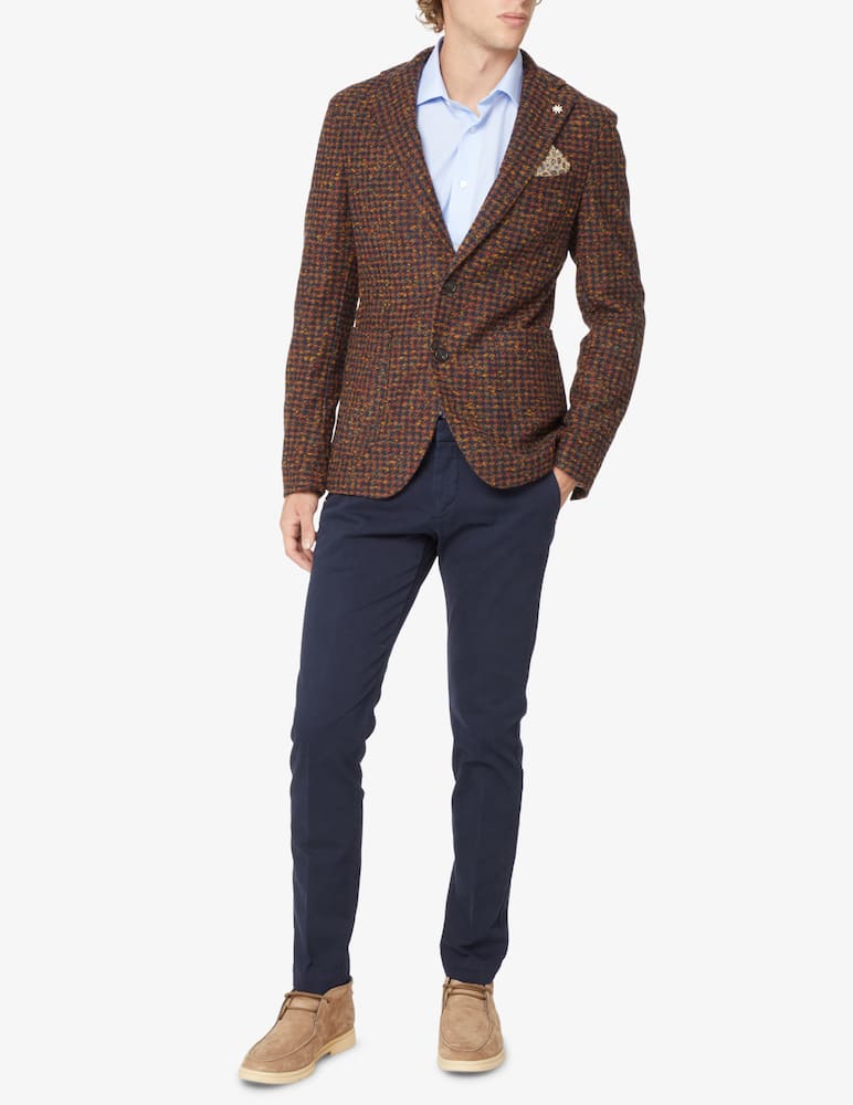 rinascente Manuel Ritz Blazer in jersey - Marrone