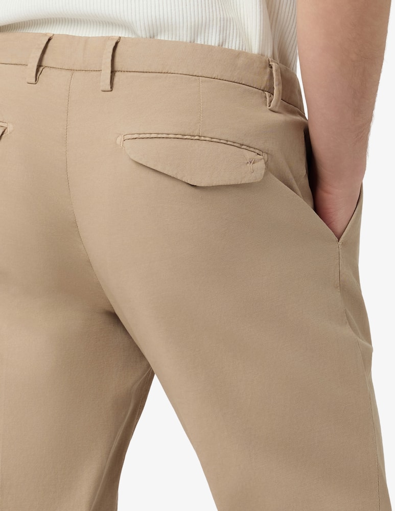 rinascente Yan Simmon Linen blend tailored trousers