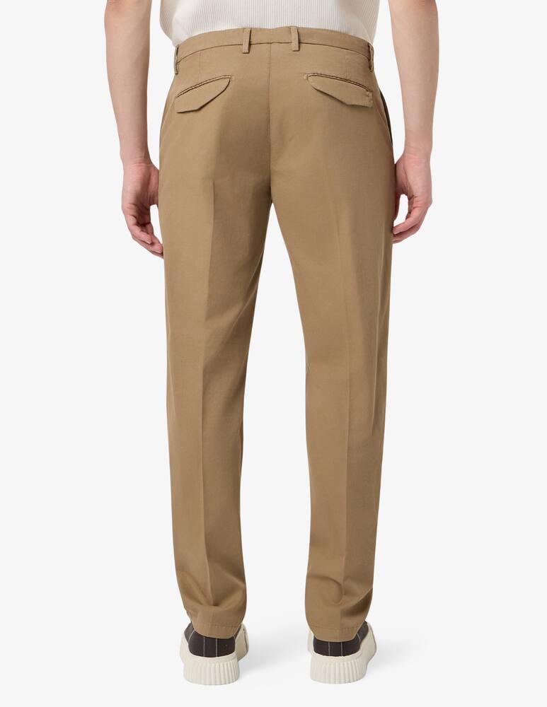 rinascente Yan Simmon Pantaloni una pince in misto lino regular fit