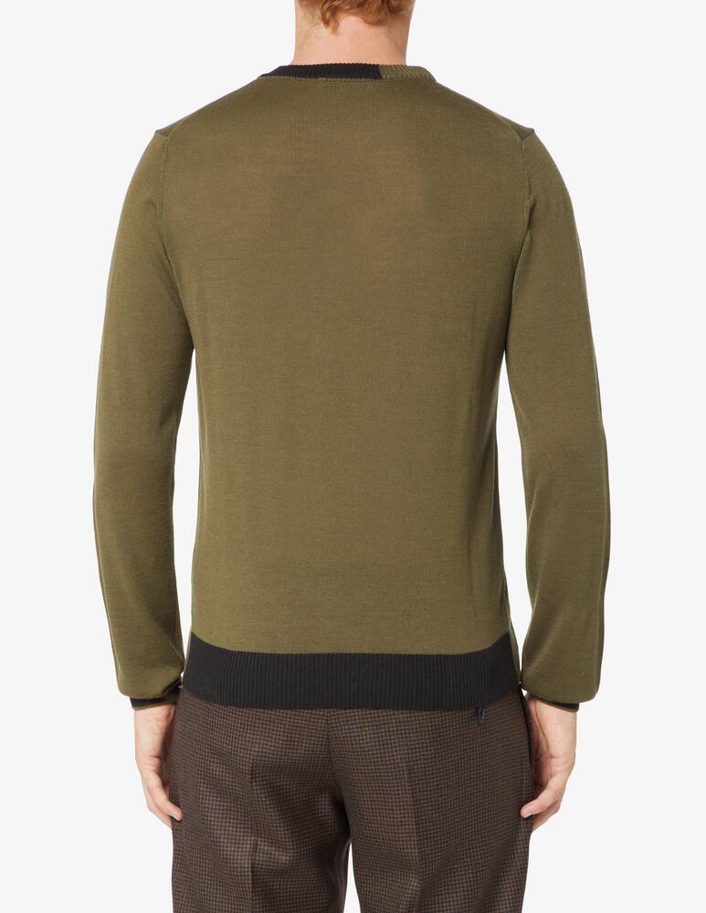 rinascente Manuel Ritz Maglia girocollo in misto lana - Oliva