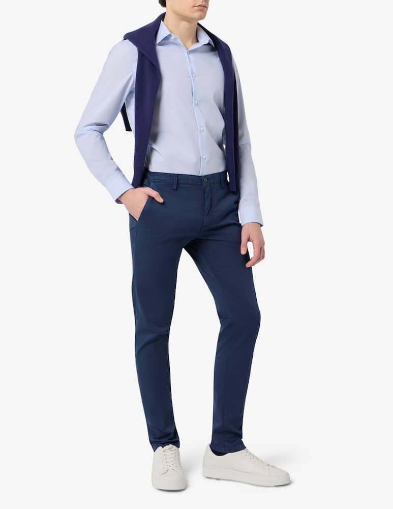 Yan Simmon Pantaloni slim fit in raso - immagine 3 Yan Simmon Pantaloni slim fit in raso - immagine 3