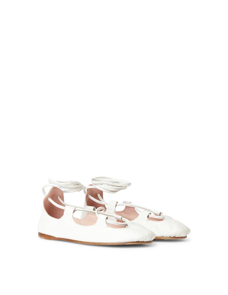 rinascente Lanvin Ghillie ballet flat