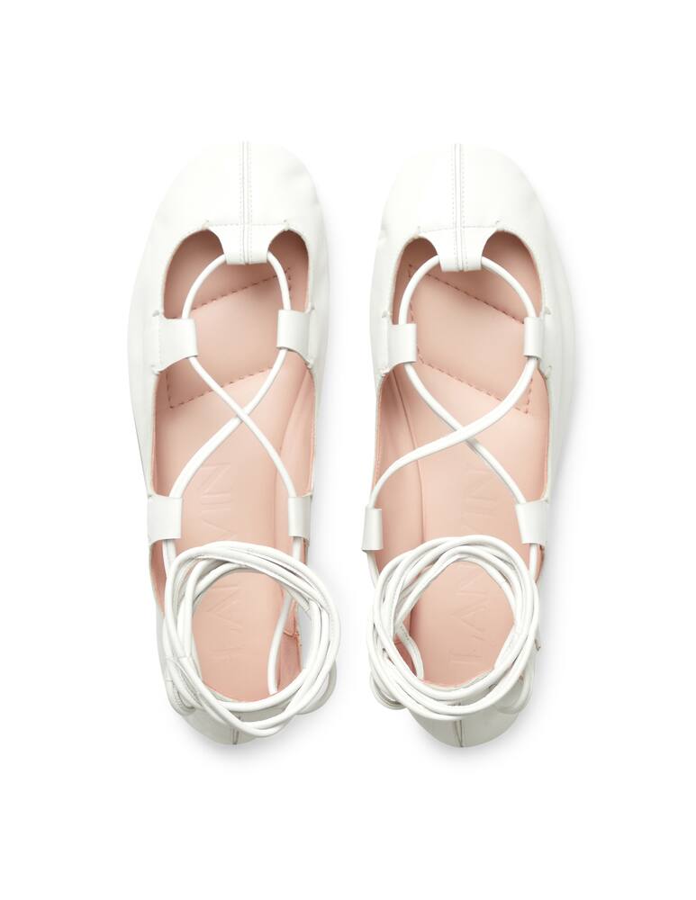 rinascente Lanvin Ghillie ballet flat