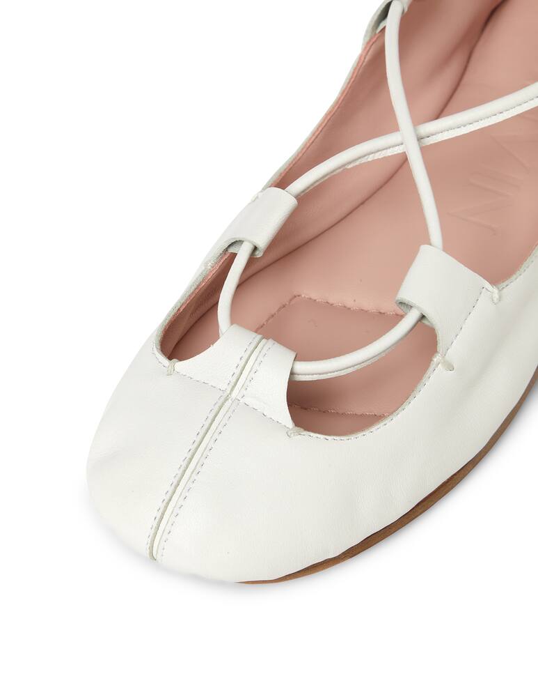 rinascente Lanvin Ghillie ballet flat