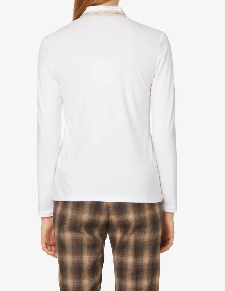 rinascente Peserico Camicia scollo alla coreana - Bianco