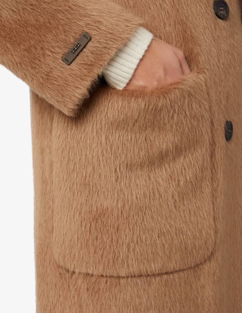 rinascente Peserico Cappotto doppiopetto in alpaca - Beige