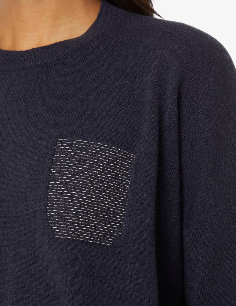 rinascente Peserico Maglietta a manica lunga con taschino - Blu