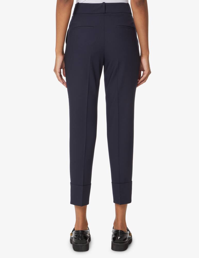 rinascente Peserico Pantaloni a gamba dritta in misto lana - Nero