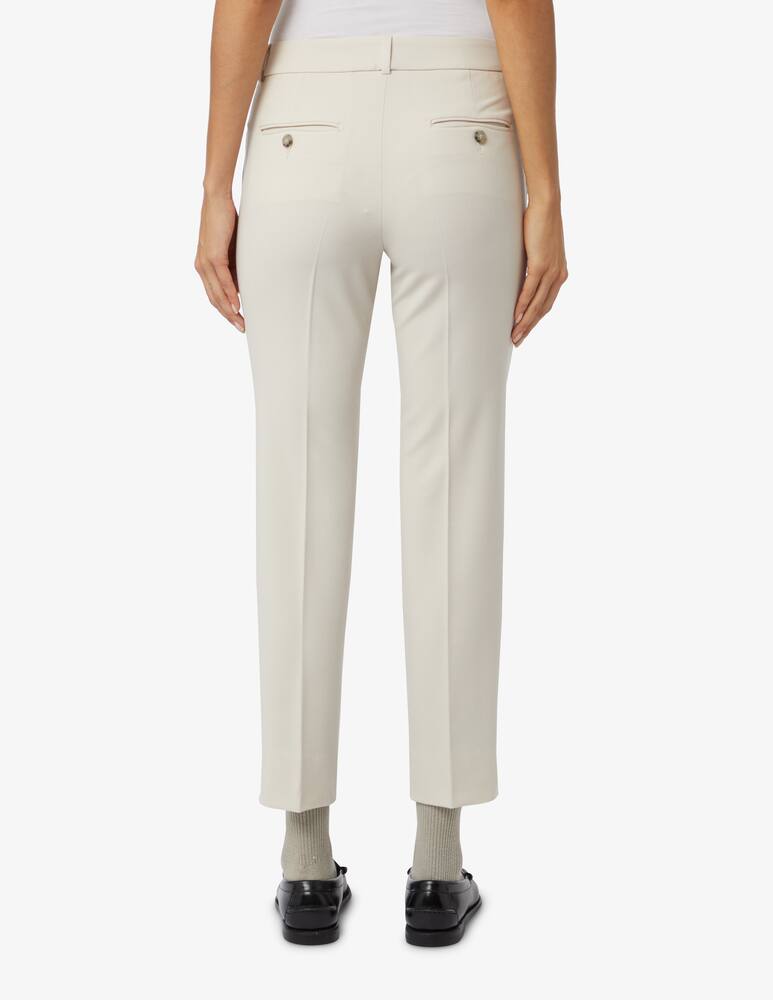 rinascente Peserico Cigarette trousers in wool blend - White