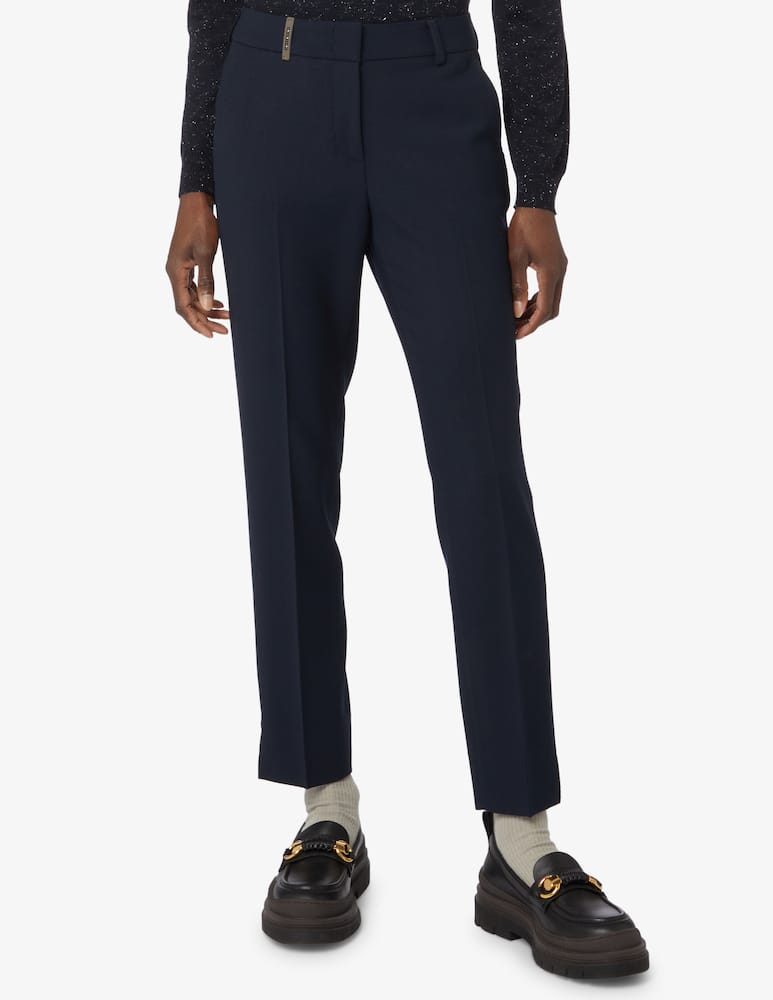 rinascente Peserico Pantaloni a sigaretta in misto lana - Nero