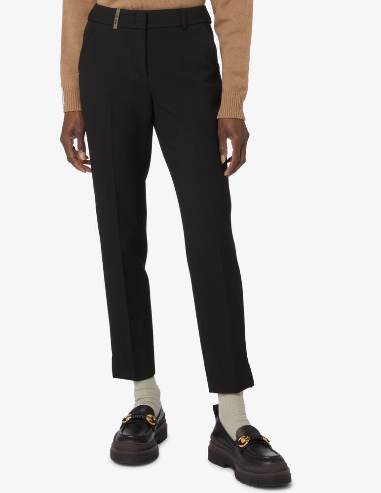 rinascente Peserico Pantaloni a sigaretta in misto lana - Nero