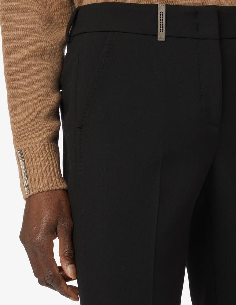 rinascente Peserico Pantaloni a sigaretta in misto lana - Nero