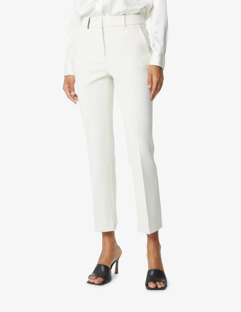 Peserico Pantaloni zampetta - Bianco - immagine 2 Peserico Pantaloni zampetta - Bianco - immagine 2