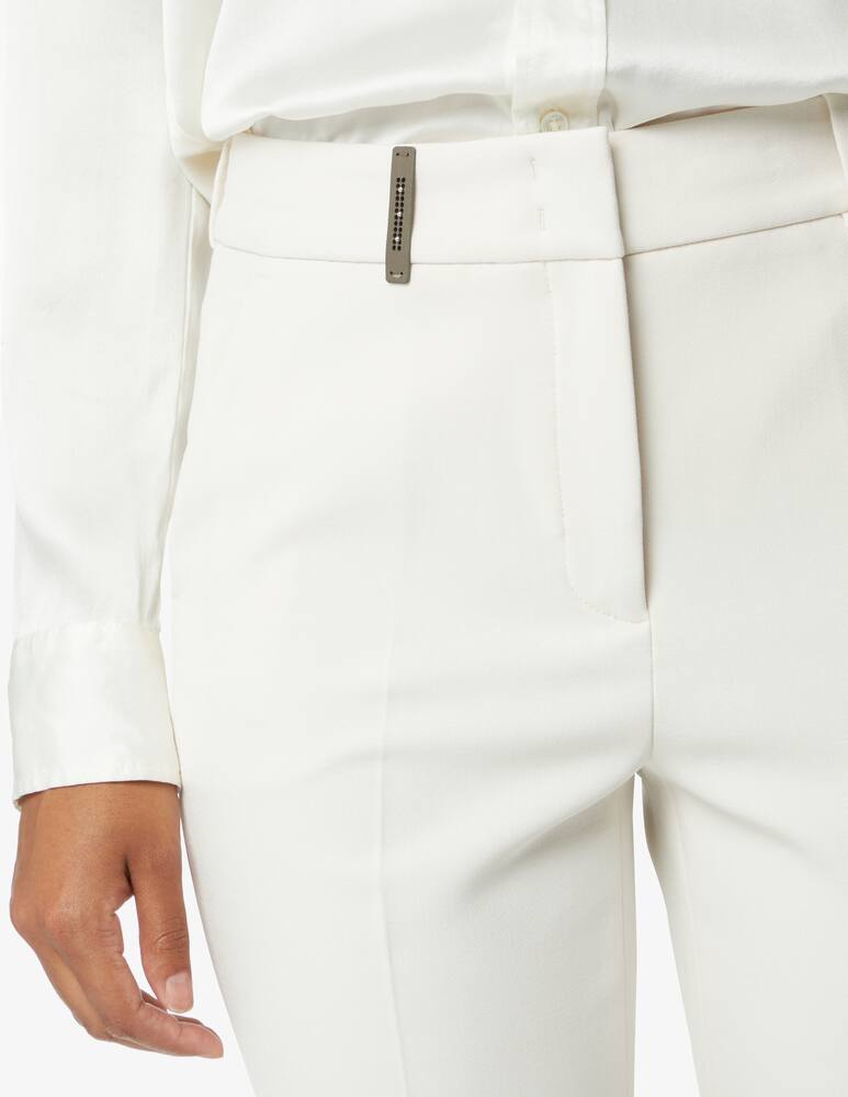 rinascente Peserico Pantaloni zampetta - Bianco
