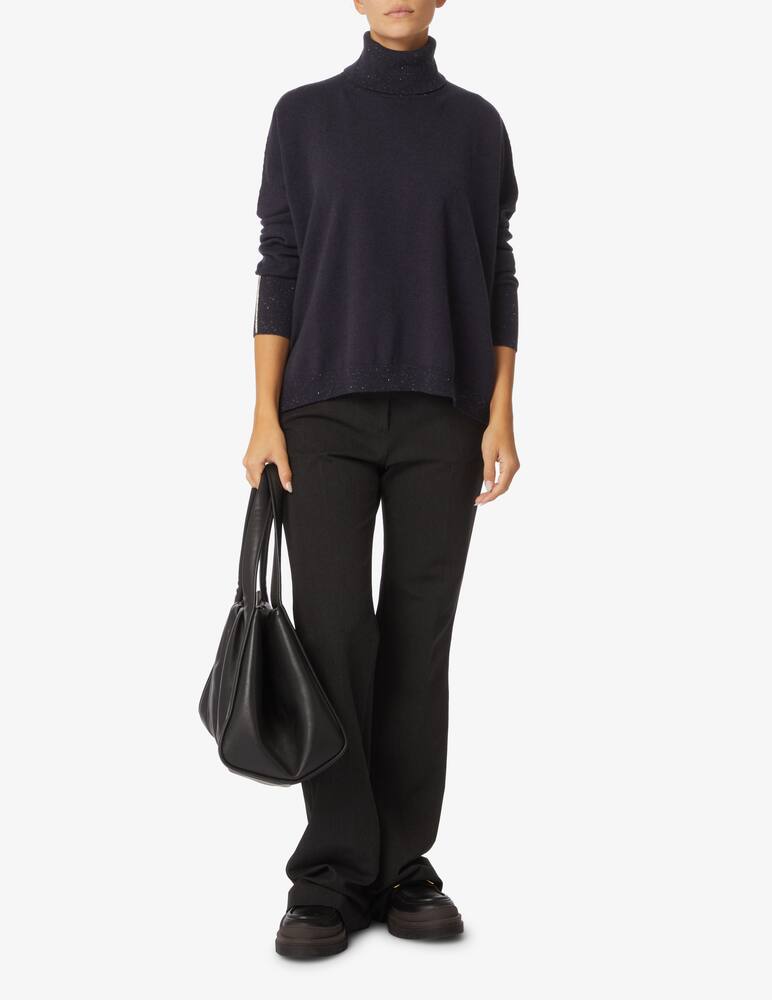 rinascente Peserico High neck wool sweater - Blue