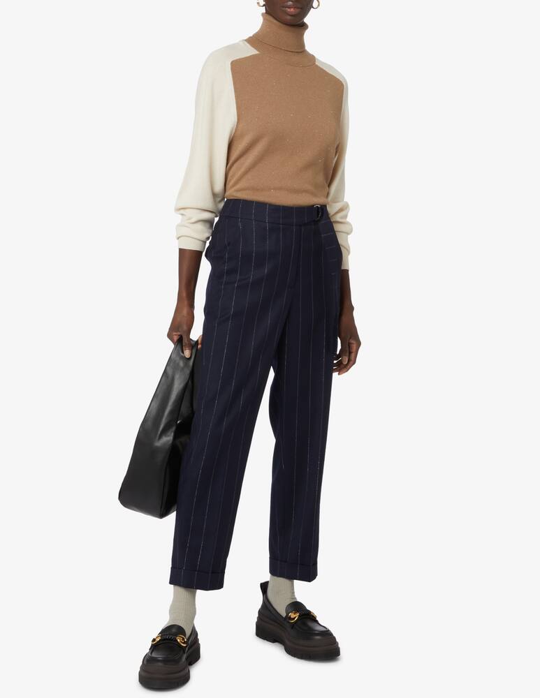 rinascente Peserico High neck wool sweater - Beige