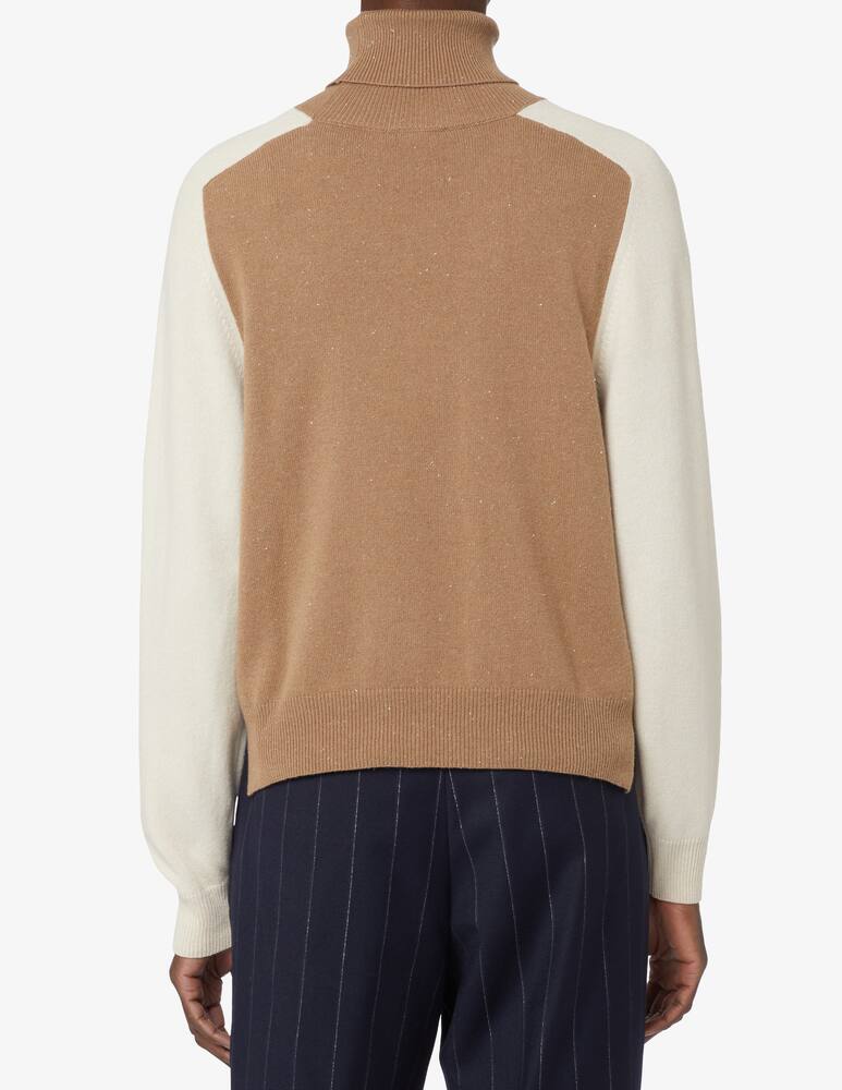 rinascente Peserico High neck wool sweater - Beige