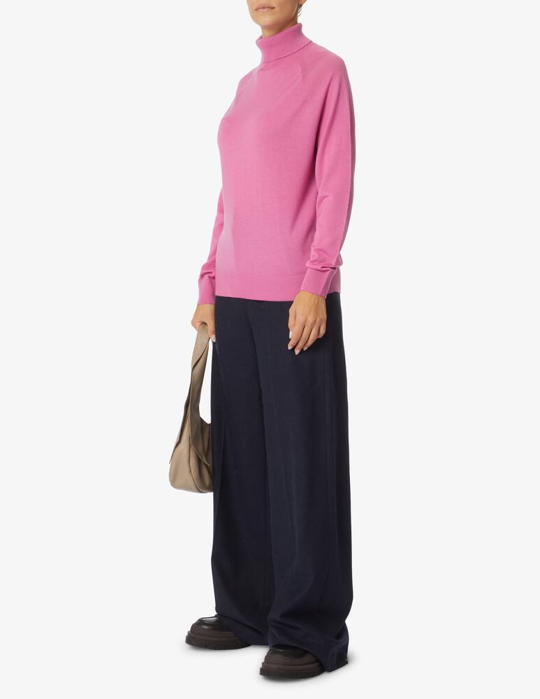 rinascente Peserico High neck wool sweater - Pink