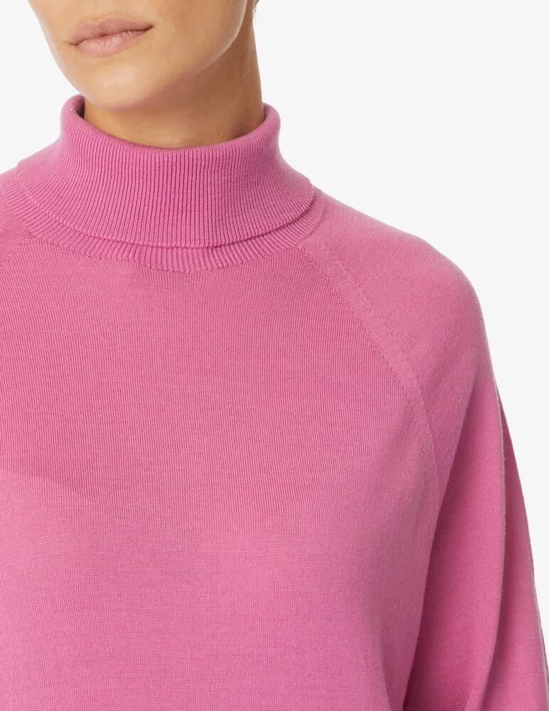 rinascente Peserico High neck wool sweater - Pink