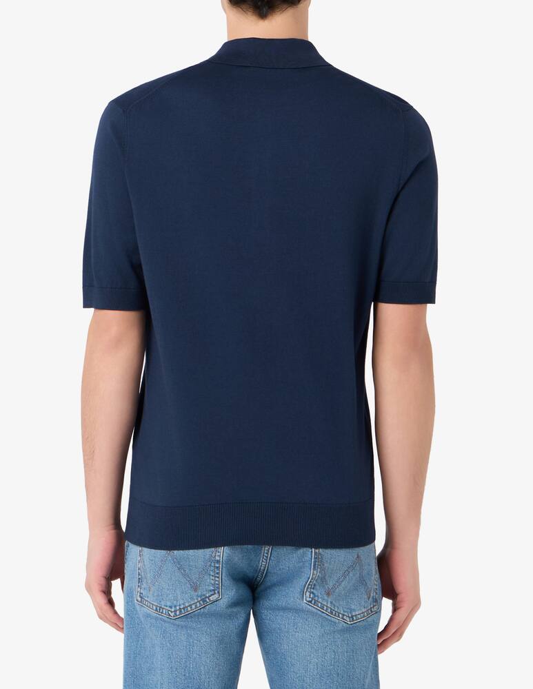 rinascente Ferrante Polo cotton honeycomb knit