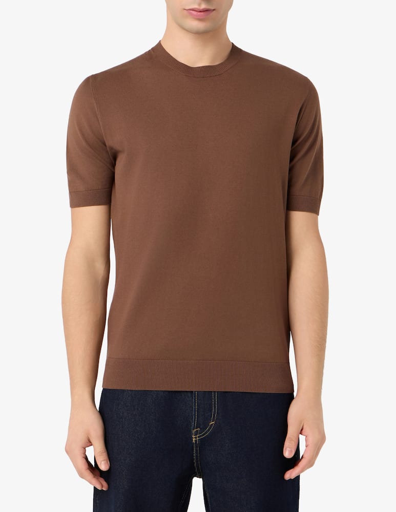 rinascente Ferrante Ribbed crewneck t-shirt
