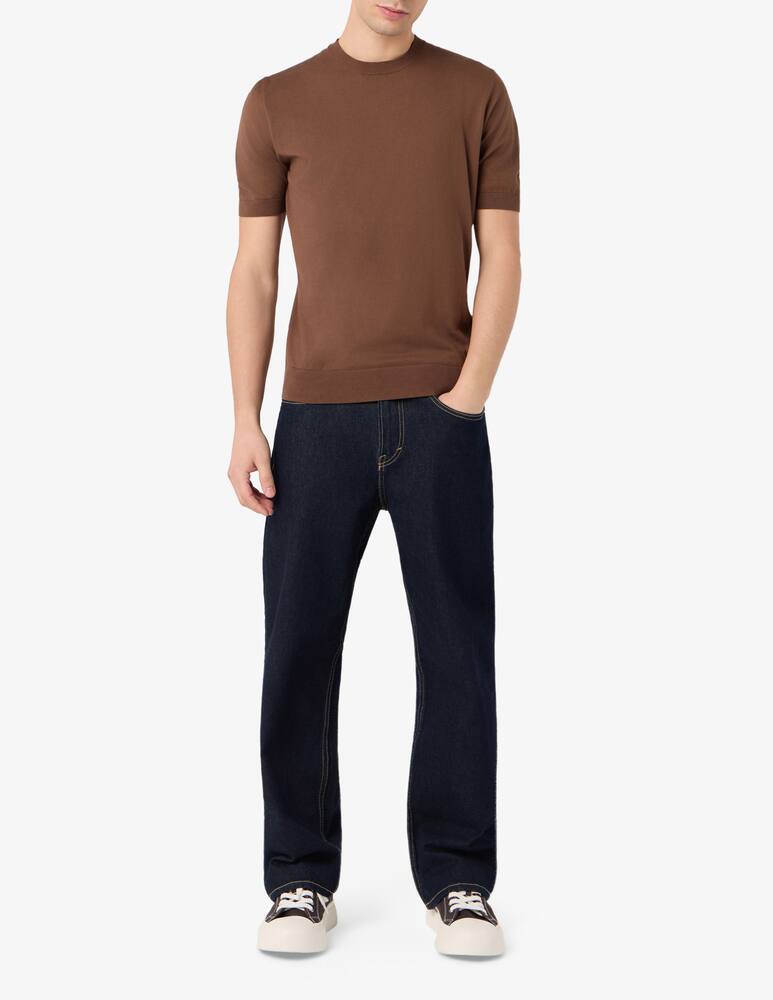 rinascente Ferrante Ribbed crewneck t-shirt