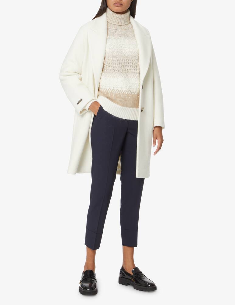 rinascente Peserico Maglioni dolcevita mix lavorazioni - Bianco