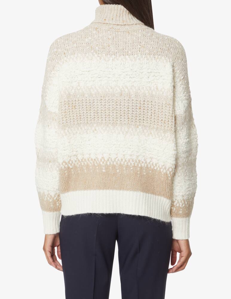 rinascente Peserico Maglioni dolcevita mix lavorazioni - Bianco