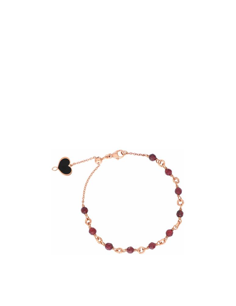 rinascente Maman et Sophie WeHearth bracelet Garnet stones and -plated chain
