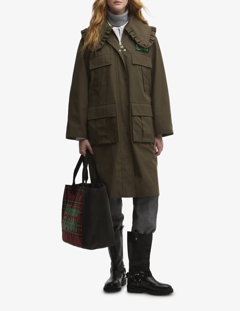 rinascente Barbour Parka impermeabile Ganni x Barbour