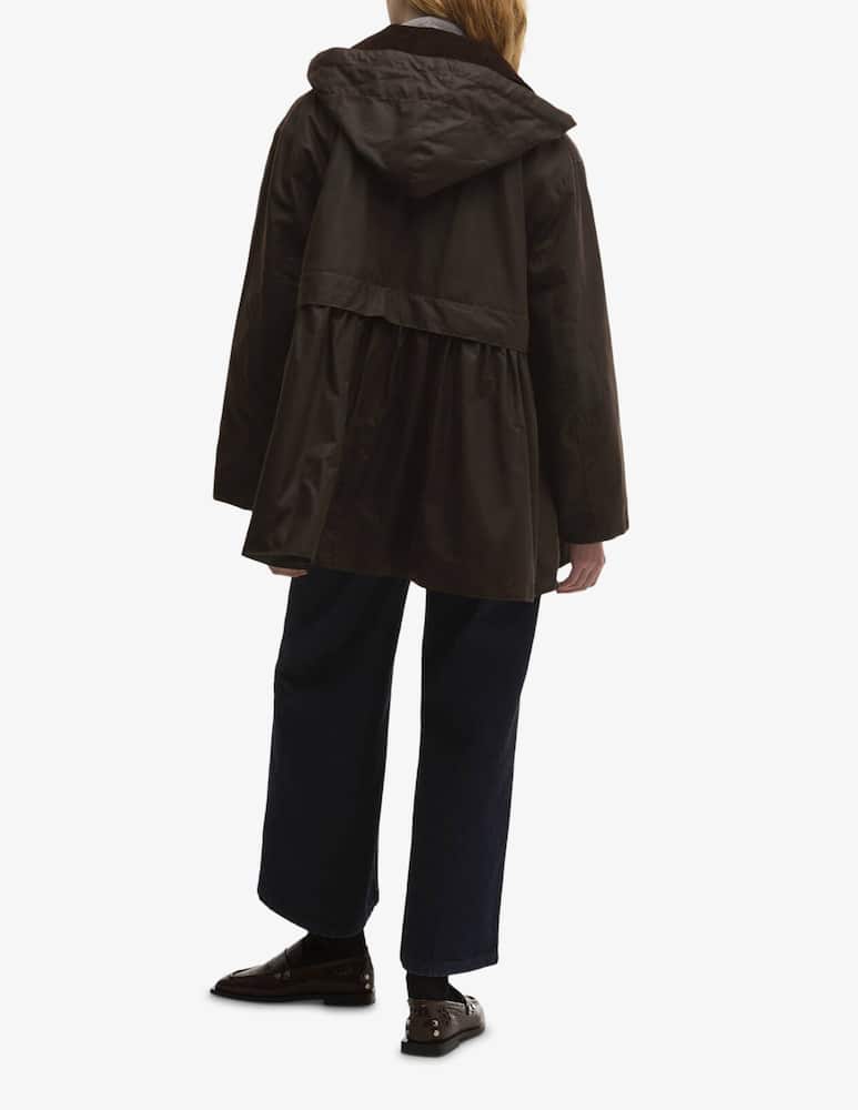 rinascente Barbour Giacca peplum in cotone cerato Barbour x Ganni