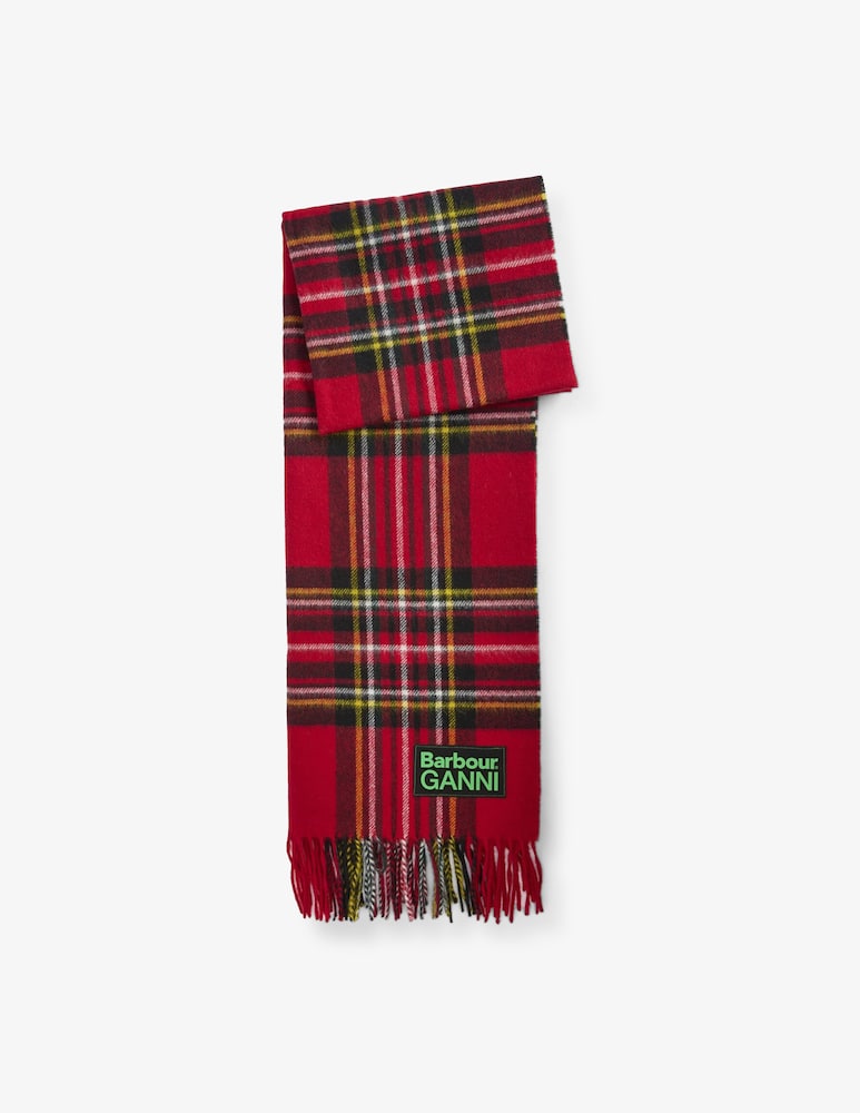 rinascente Barbour Sciarpa tartan Barbour x Ganni